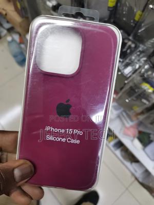 Silicone Case for iPhone 15 Pro -Burgundy- - thumbnail 2