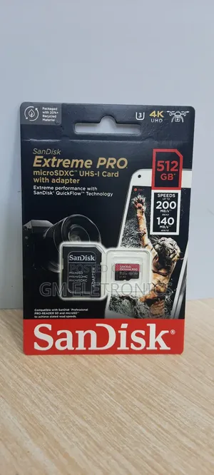 512gb Extreme Pro Microsd Card;200mb/S Read,140mb/S Write