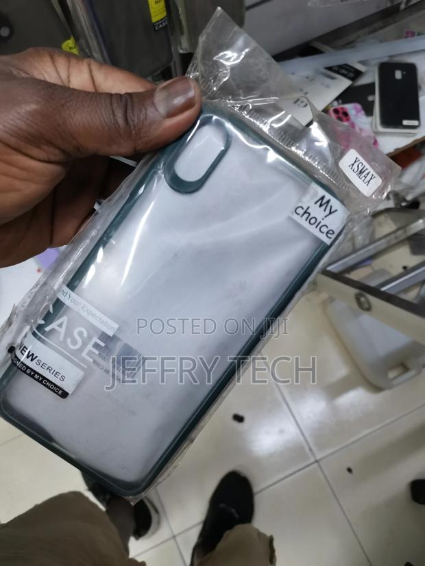 iPhone Xs Max Smoke Translucent Back Case Cover - main view