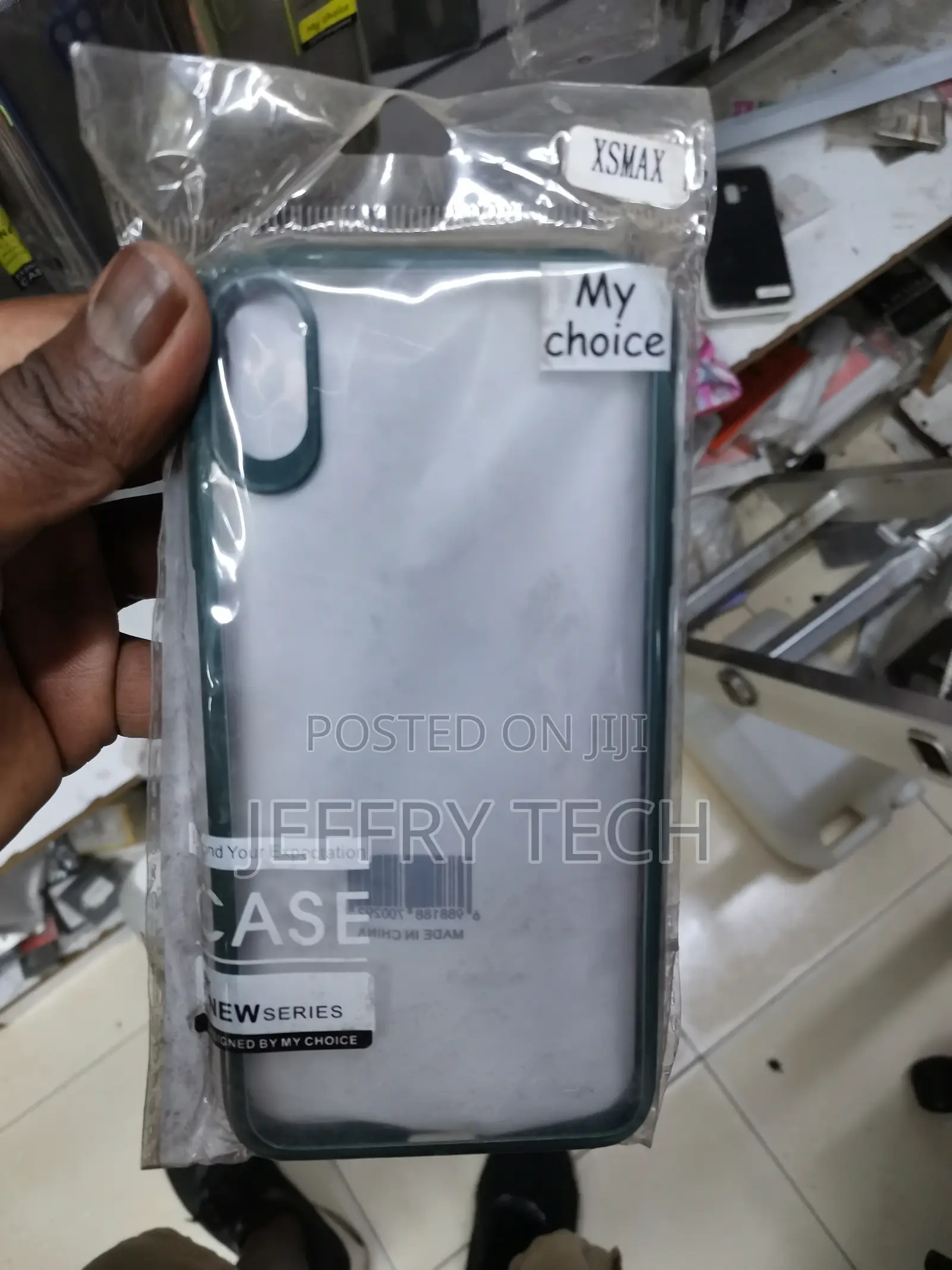iPhone Xs Max Smoke Translucent Back Case Cover