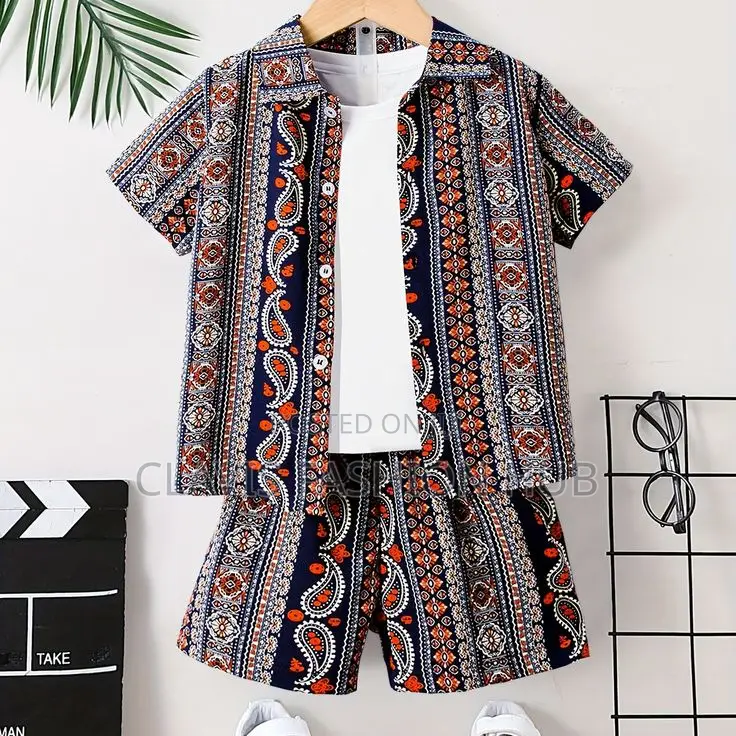 3 Piece Boys Shirt, T-Shirt Short