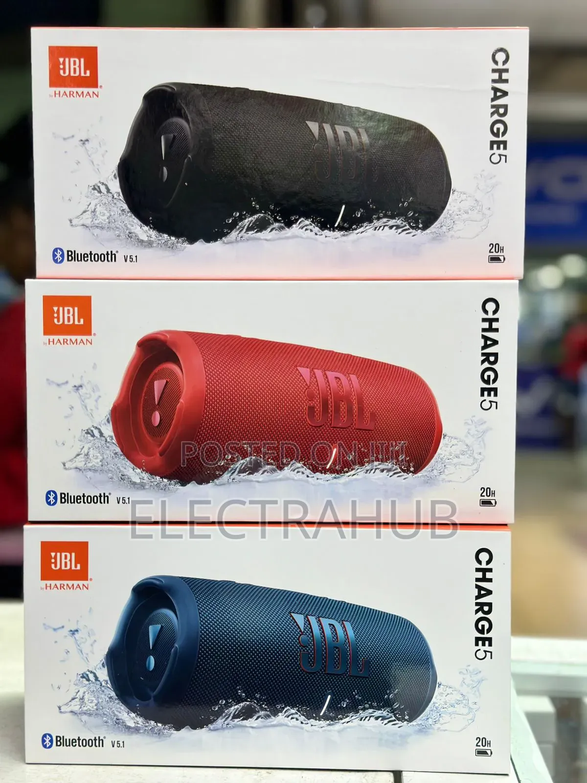 Jbl Charge 5 Portable Speaker Brand New Sealed In A Shop
