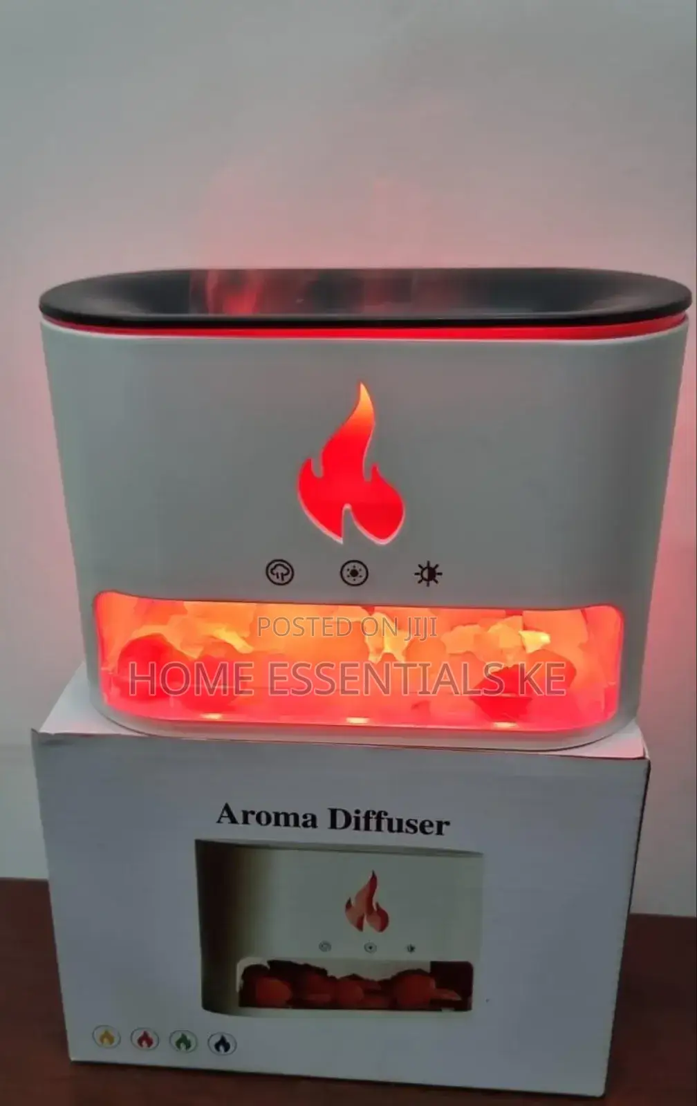 Salt Stone Fire Place Aroma Diffuser Humidifier 250mls