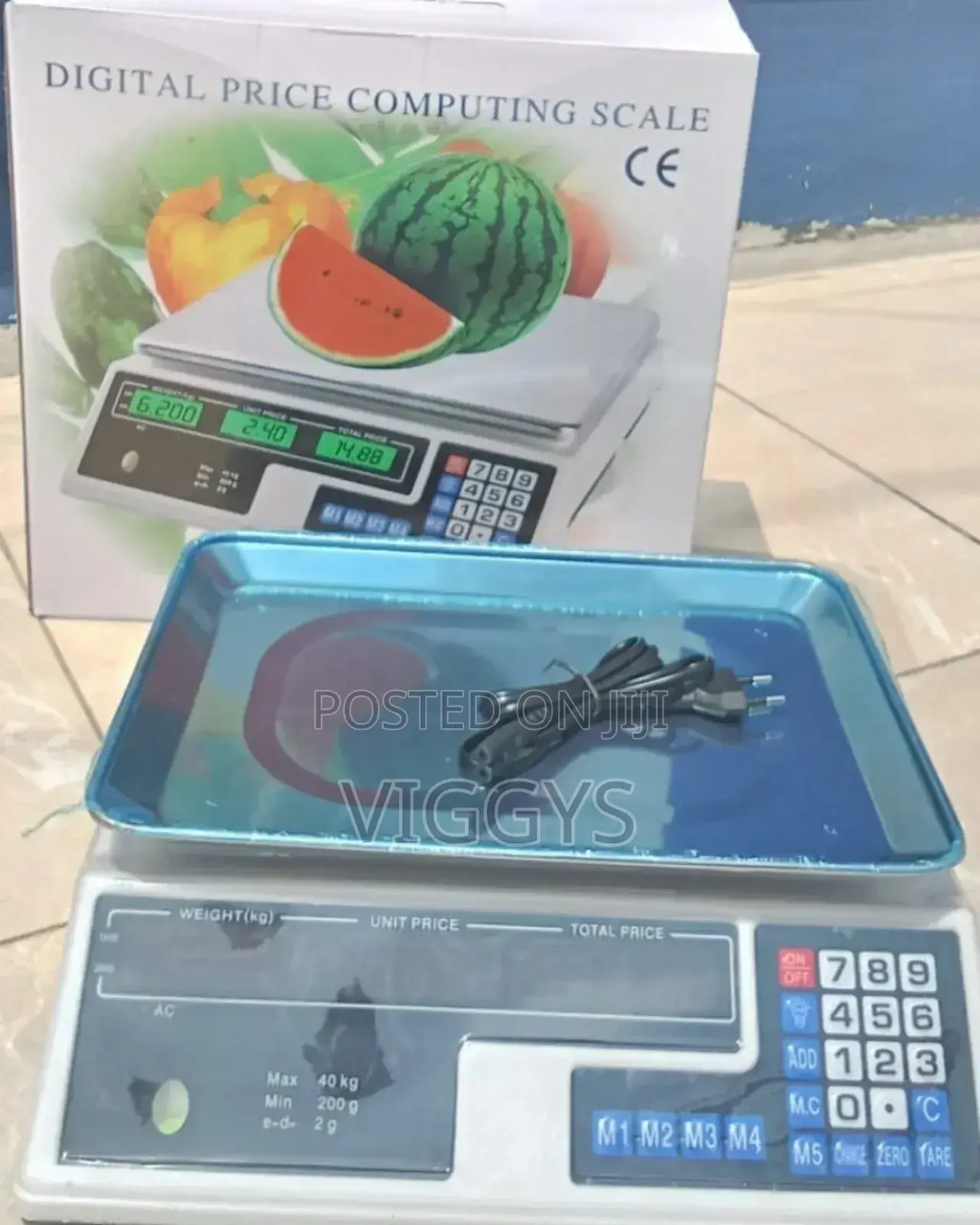 Brand New ACS 40kg Armless Digital Computing Scale D-657