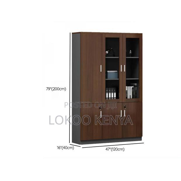 Cabinets: Wooden Modern Office Storage Cabinet - thumbnail 3