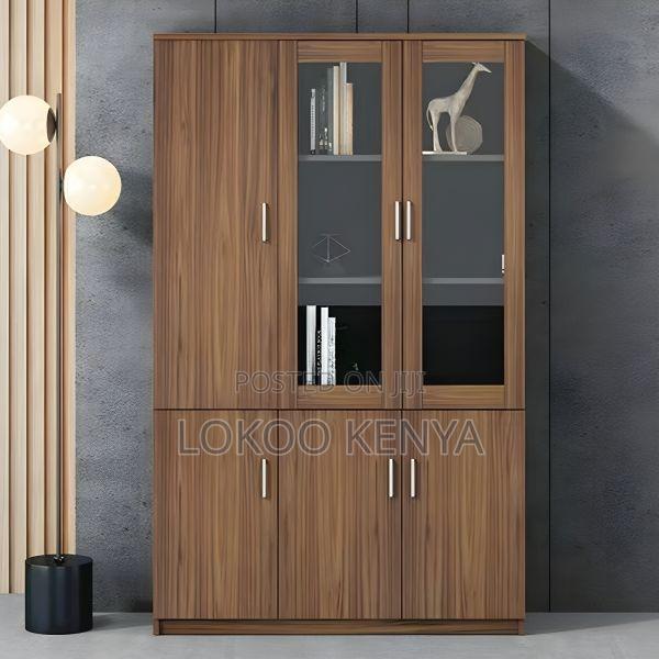 Cabinets: Wooden Modern Office Storage Cabinet - thumbnail 6