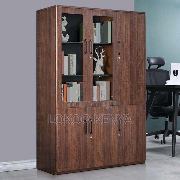 Cabinets: Wooden Modern Office Storage Cabinet - thumbnail 2