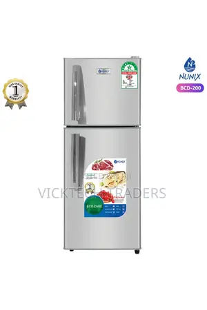 Fridge/Nunix 210L Double Door Refrigerator With Handles