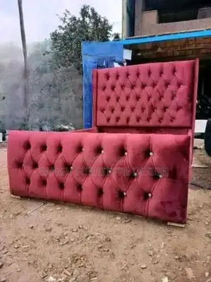 Red Colored Bed