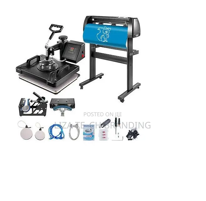 Combo Kit 24" Vinyl Cutter Plotter + 8 In1 Heat Press Mach in Nairobi