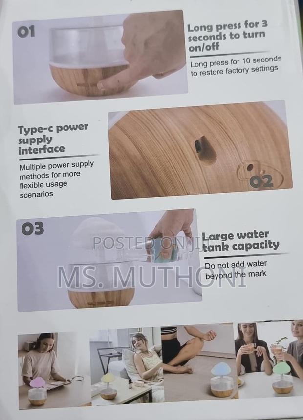 Sound of Rain" Rechargeable CLOUD RAIN HUMIDIFIER - thumbnail 4