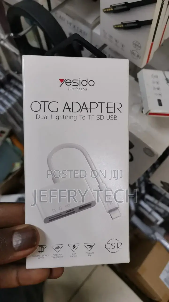 Yesido OTG Adapter Dual Lightning to TF SD USB