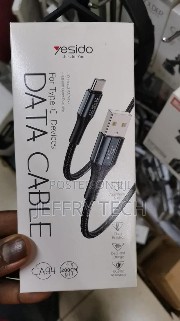 Yesido USB to USB-C / Type-C Charging Cable, Length: 2m