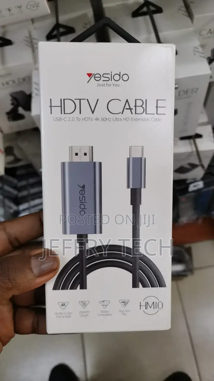 Yesido USB-C / Type-C to HDMI HD Adapter Cable, Length: 2mtr