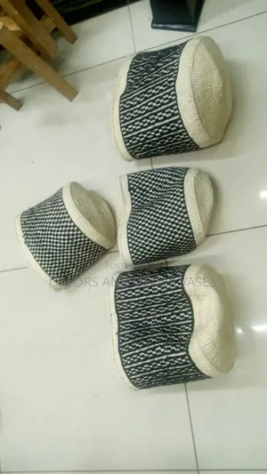 Patterned Black and White Baskets