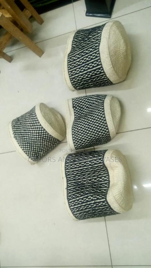 Patterned Black and White Baskets - main view