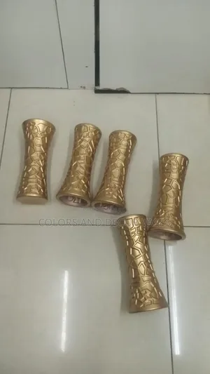 Gold Vases on Stock Plastic