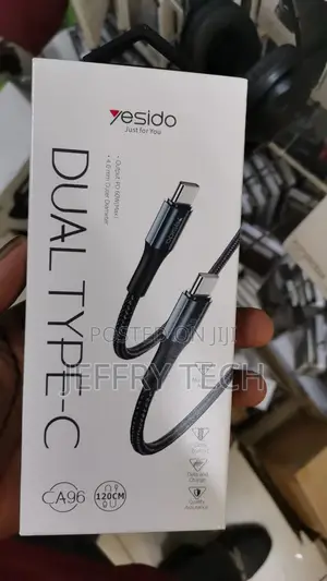 1.2M 60W Nylon Braided Fast Charging Type-C to Type-C Data C