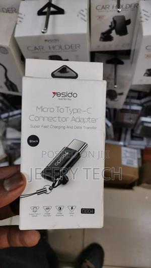 Yesido GS04 Micro to USB-C Connector Adapter – Black - thumbnail 2