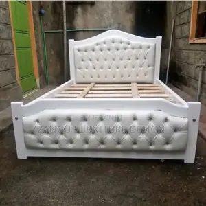 Cream White Bed