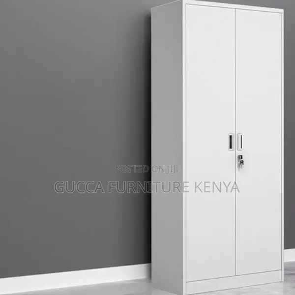 Cabinets: Modern 2-Door Metal Storage Unit