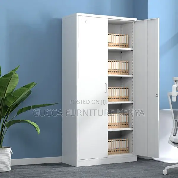 Cabinets: Modern 2-Door Metal Storage Unit