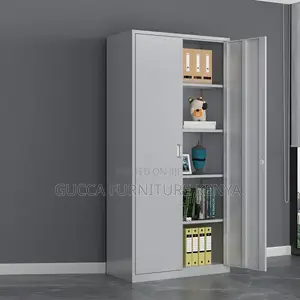 Cabinets: Modern 2-Door Metal Storage Unit