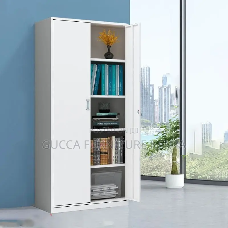 Cabinets: Modern 2-Door Metal Storage Unit