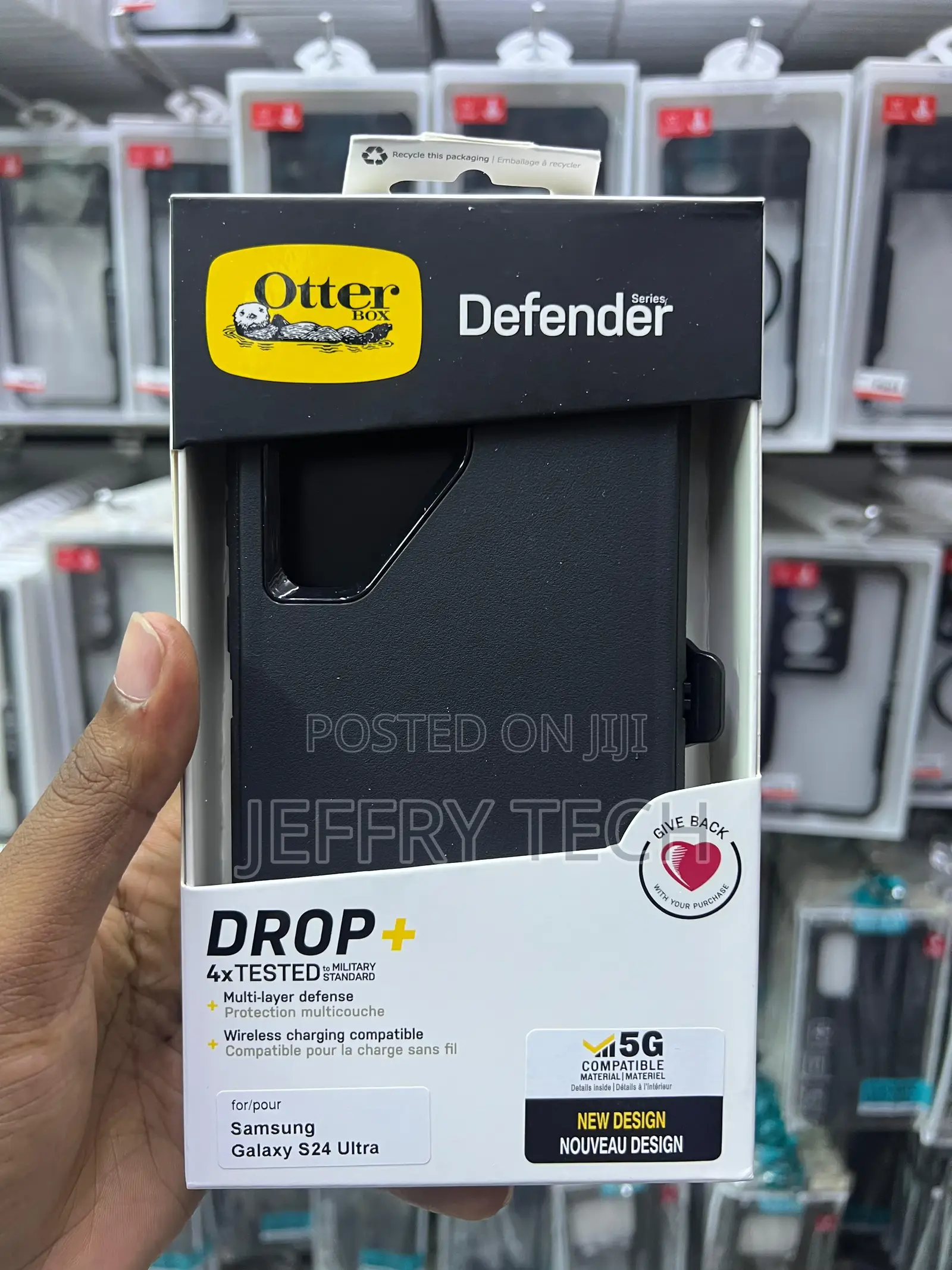 Otterbox Defender Case and for Samsung Galaxy S23 Ultra Blac