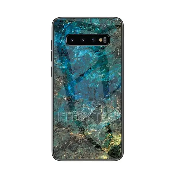 Samsung Galaxy S10 5G Case Glass Phone Case Cover - Blue
