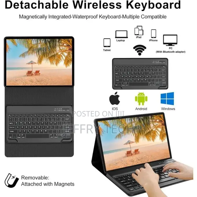 Keyboard Flip Cover for Samsung Galaxy Tab S7 FE 12.4 Inch