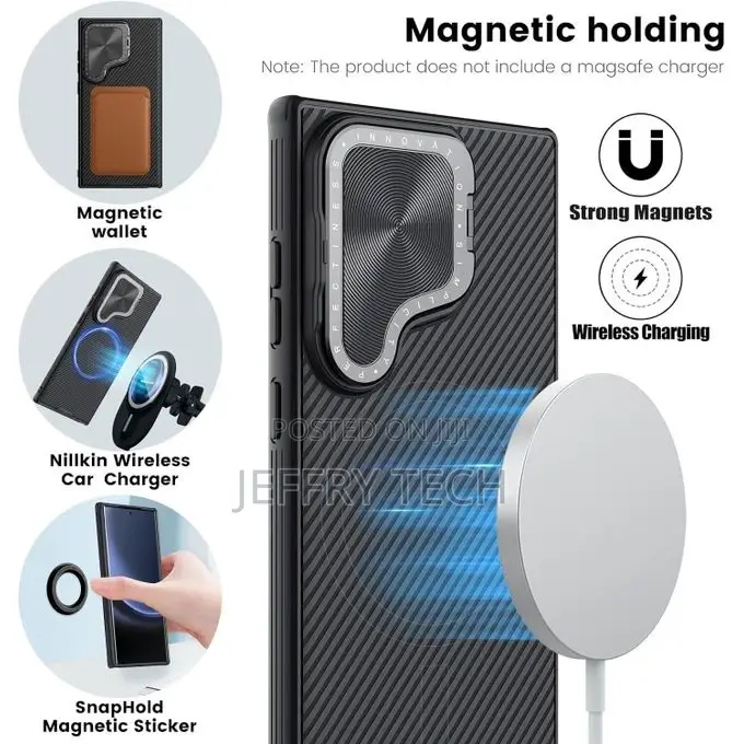 Nilkin for Samsung Galaxy S24 Ultra 5G Magnetic Case With Ki