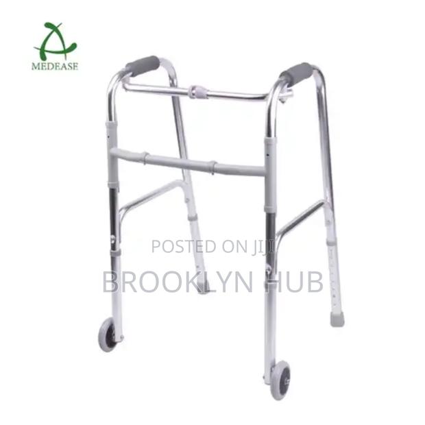 Adjustable Walking Aid With Wheels - thumbnail 2