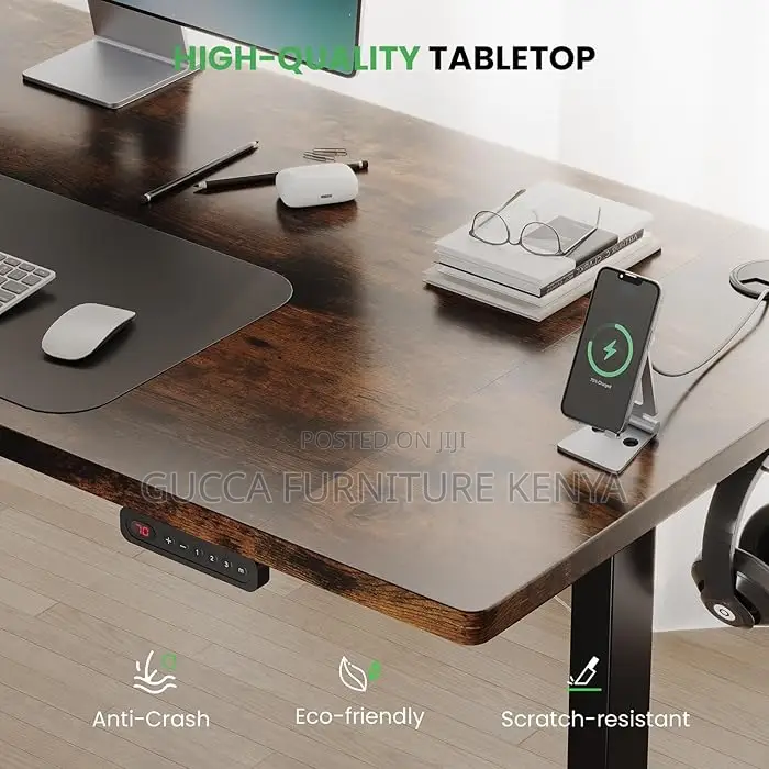 Office Desk: 1.2 Meters Adjustable Sit/Stand Electric Desk