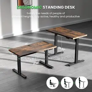 Office Desk: 1.2 Meters Adjustable Sit/Stand Electric Desk