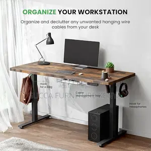 Office Desk: 1.2 Meters Adjustable Sit/Stand Electric Desk