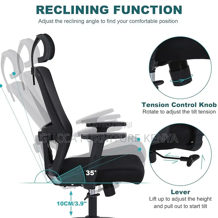 Office Chair: Supreme Ergonomic High-Back Office Seat
