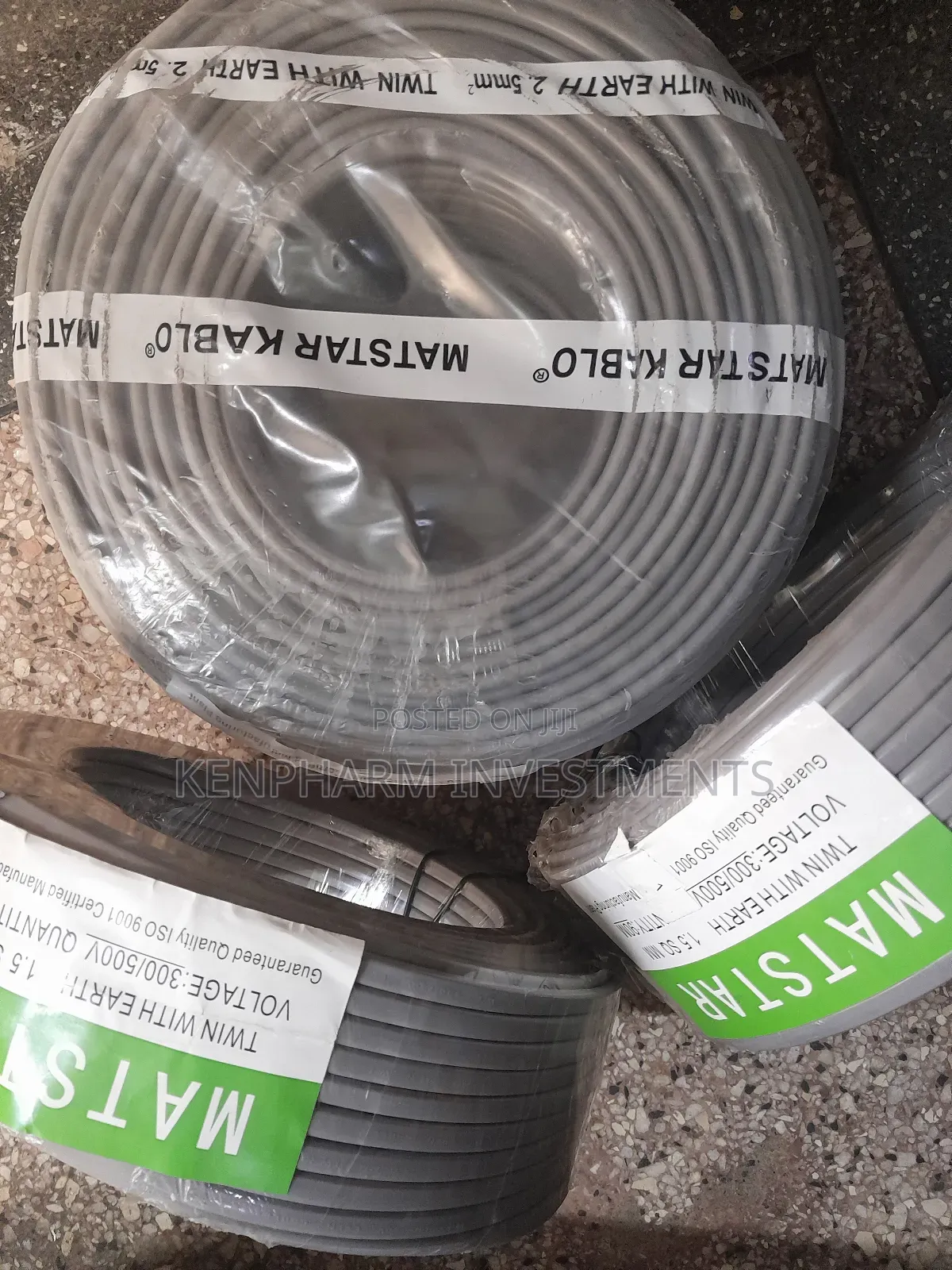 Twin With Earth 2.5mm, 90 Meters, 3 Core Cable; Mt03