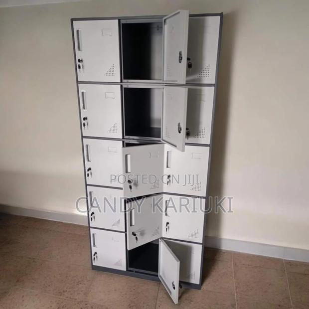 Spacious 15 Locker Cabinet.