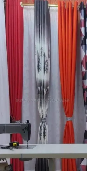 Black. Orange. Blue. Glod Curtains for Sale