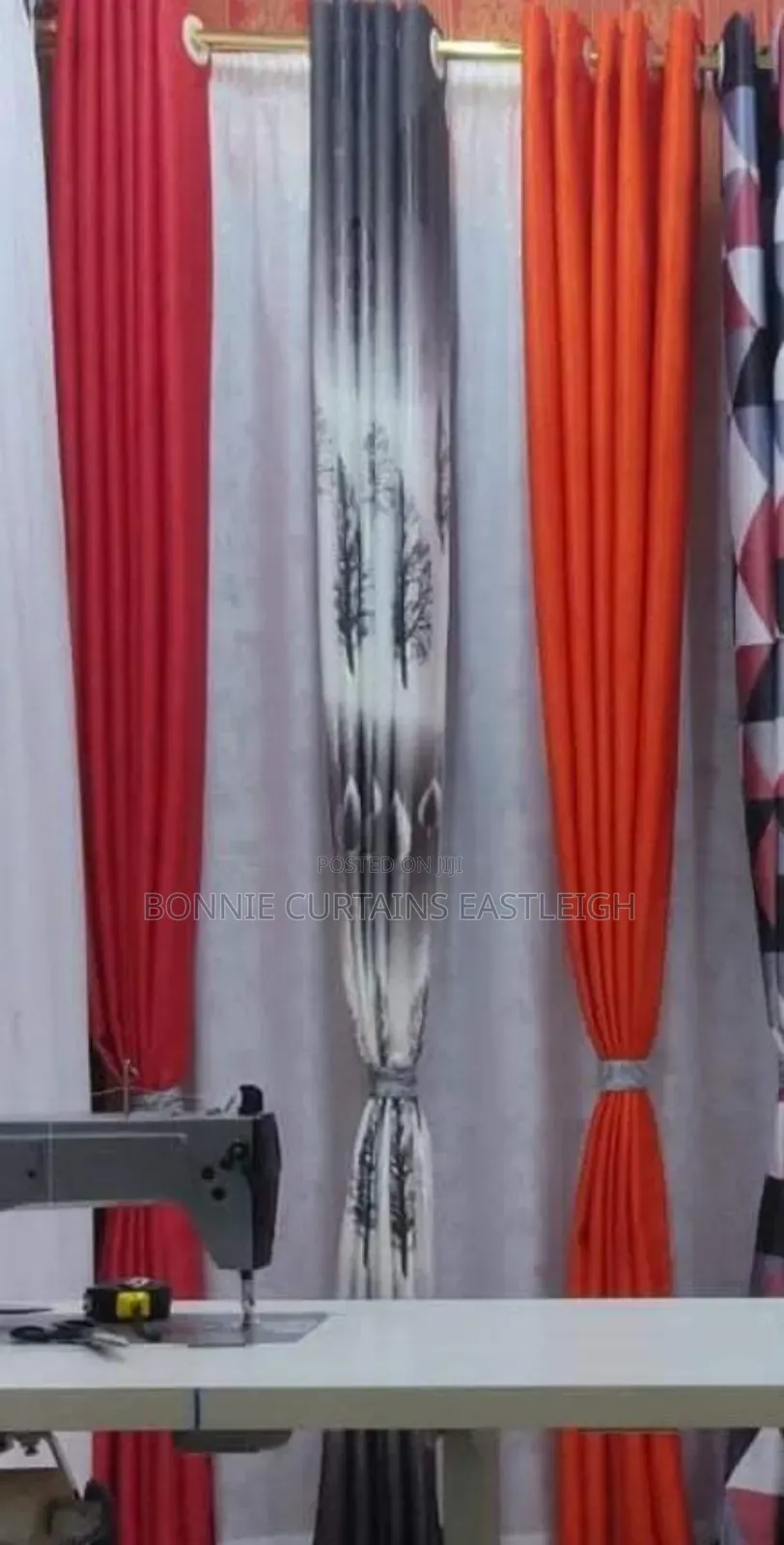 Black. Orange. Blue. Glod Curtains for Sale
