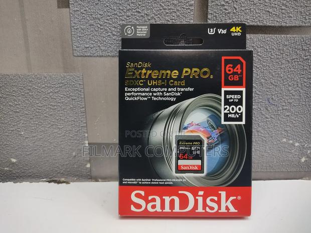 Sandisk 64gb 200mbps Extreme PRO Uhs-i SDXC Memory Card