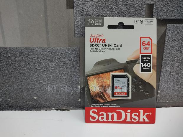 Sandisk 64GB Ultra SDXC UHS-I Memory Card 100mb/S