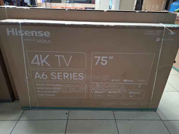 Hisense 75a6 75 Inch Smart HDR Frameless Tv - main view