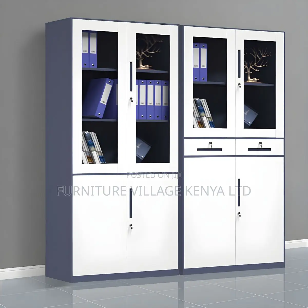 Contemporary File Cabinet Metal Frame With Lock