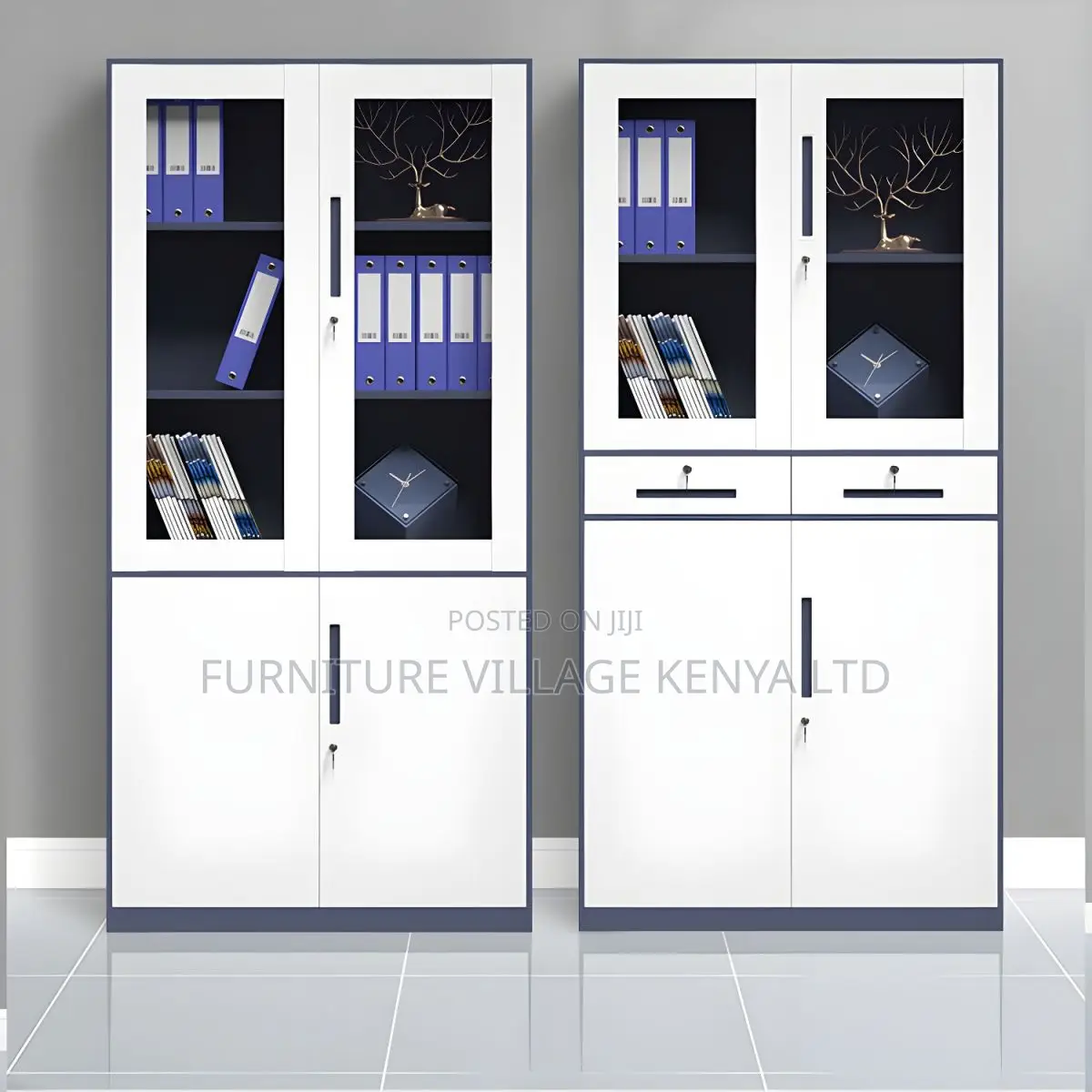Contemporary File Cabinet Metal Frame With Lock