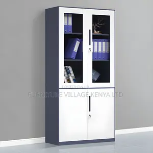 Contemporary File Cabinet Metal Frame With Lock