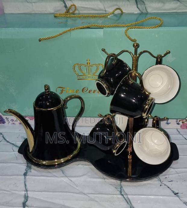 Fine Ceramic 9pc Tea Set - thumbnail 4