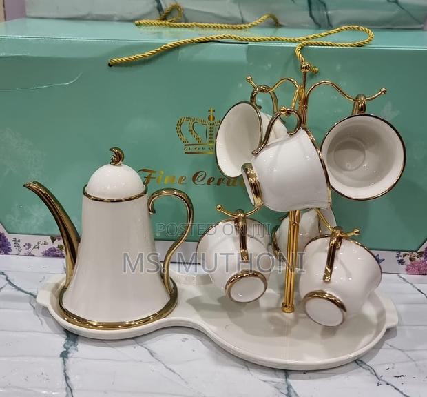 Fine Ceramic 9pc Tea Set - main view