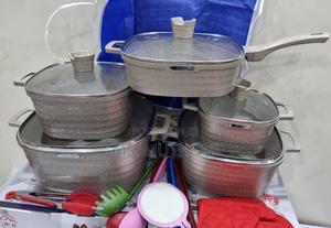 21pc Die Casting Aluminium Square Cookware Set - thumbnail 2